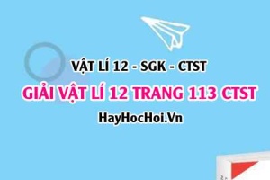 Giải Vật lí 12 trang 113 Chân trời sáng tạo SGK